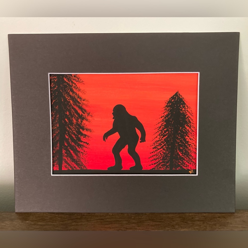 Hand painted Bigfoot